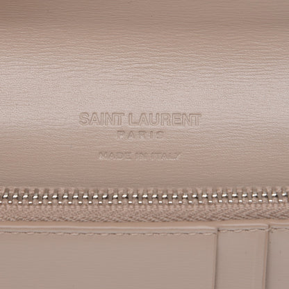 Saint Laurent Calfskin Fragments Flap Wallet Dark Beige 6 of 8