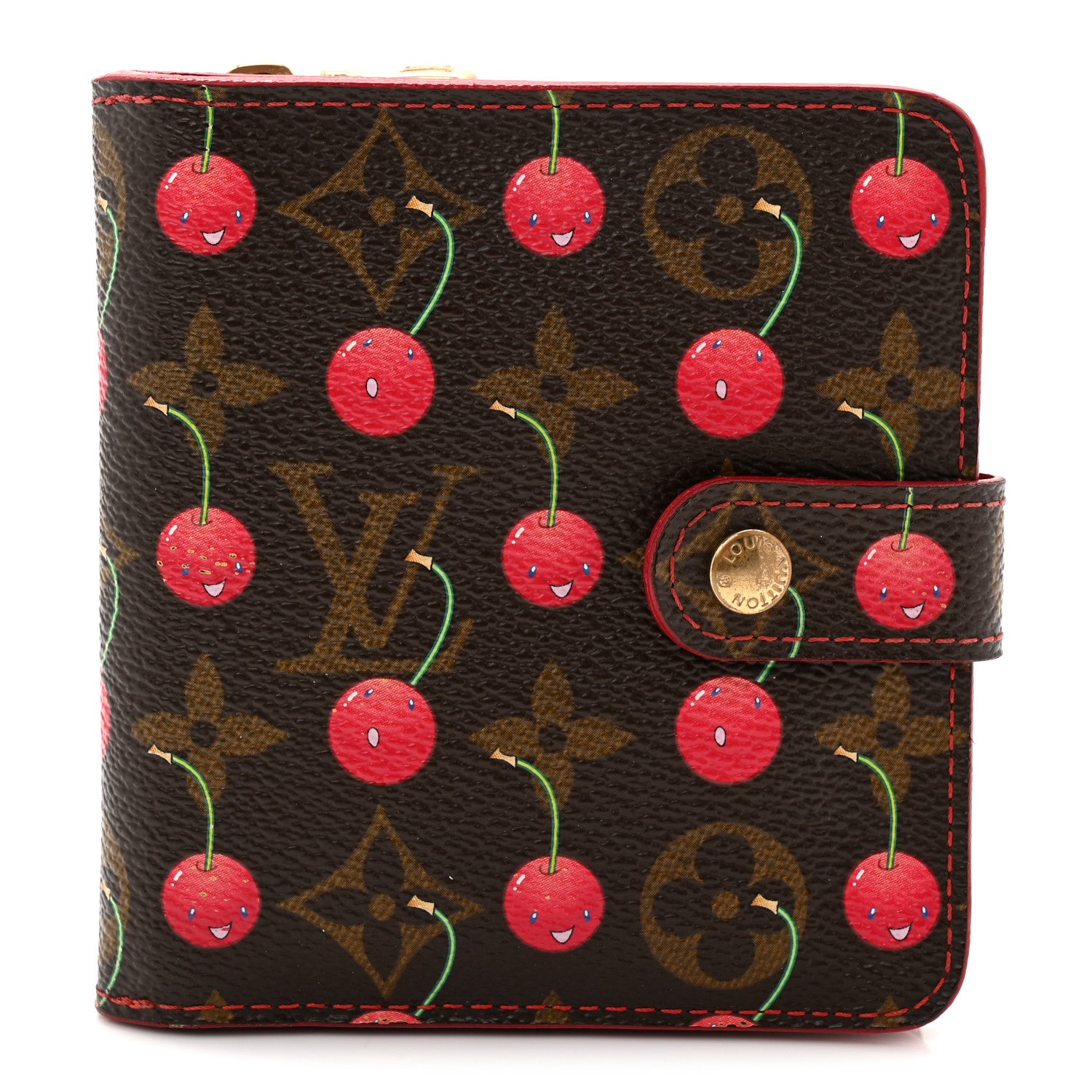 Louis Vuitton Monogram Cerises Compact Zippe Wallet 1 of 7
