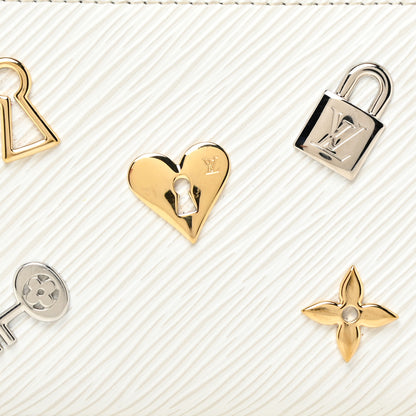 Louis Vuitton Epi Love Lock Zippy Coin Purse White 7 of 16