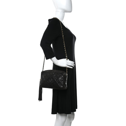 Chanel Lambskin Quilted Camera Case Dark Brown 3 of 12