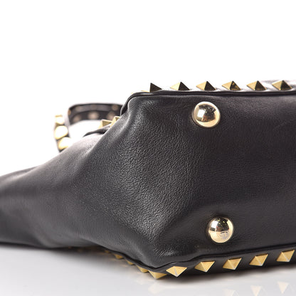 Valentino Garavani Vitello Mini Rockstud Tote Black 5 of 9