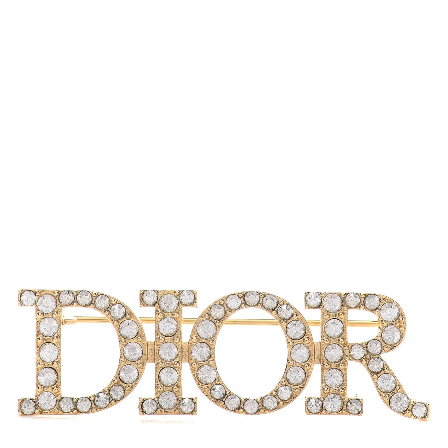 Metal Crystal Dio(r)evolution Brooch Gold