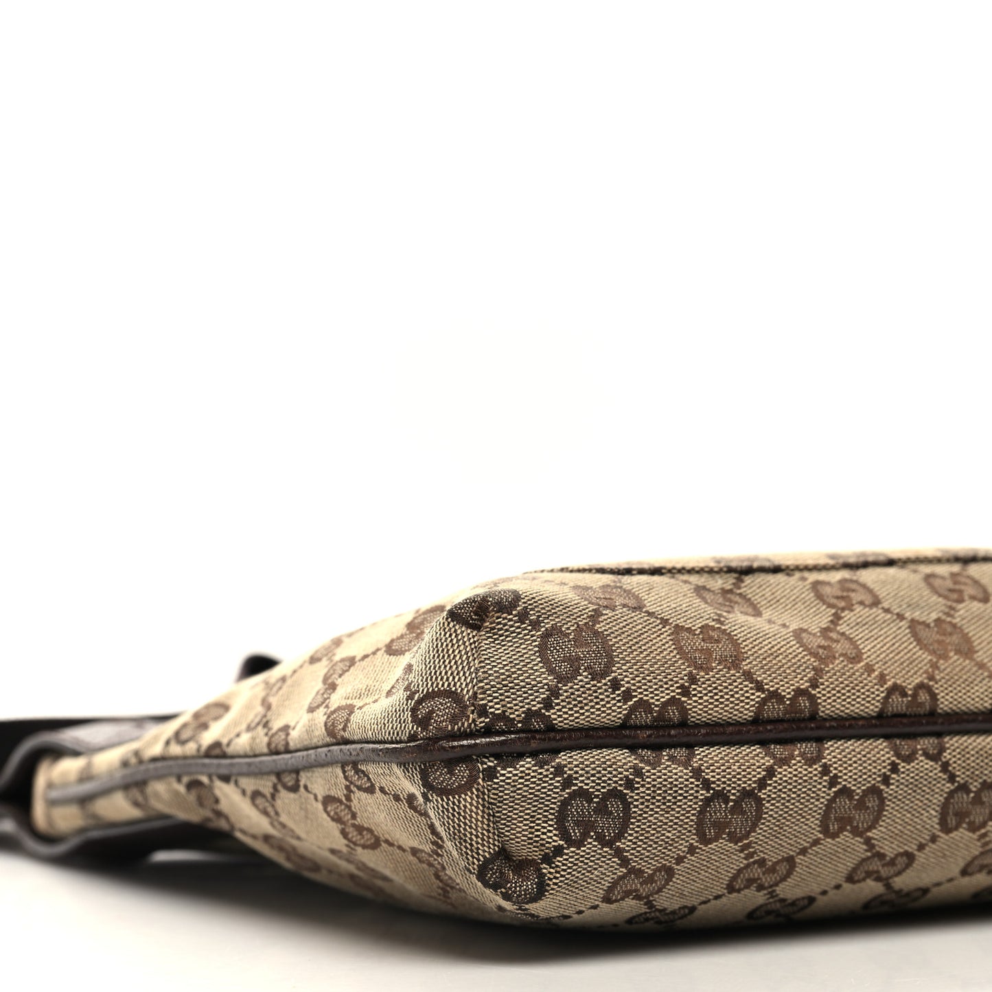 Monogram Flat Messenger Bag Dark Brown