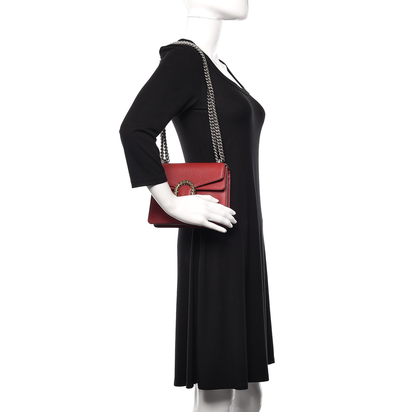 Calfskin Mini Dionysus Shoulder Bag Hibiscus Red