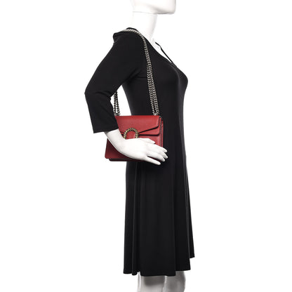 Gucci Calfskin Mini Dionysus Shoulder Bag Hibiscus Red 2 of 10