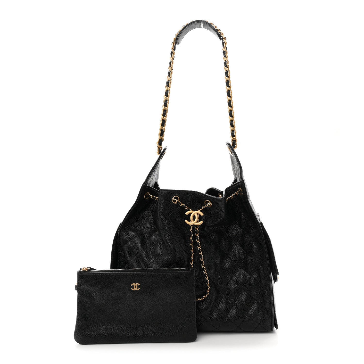 Chanel Caviar Quilted Medium Chanel 25 Handbag Black 3 of 11