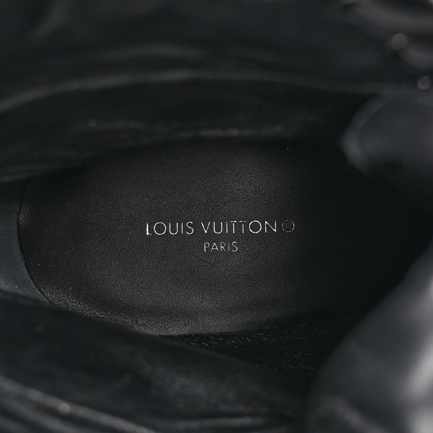 Louis Vuitton Suede Calfskin Monogram Star Trail Ankle Boots 38 Black 7 of 10