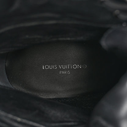 Louis Vuitton Suede Calfskin Monogram Star Trail Ankle Boots 38 Black 7 of 10