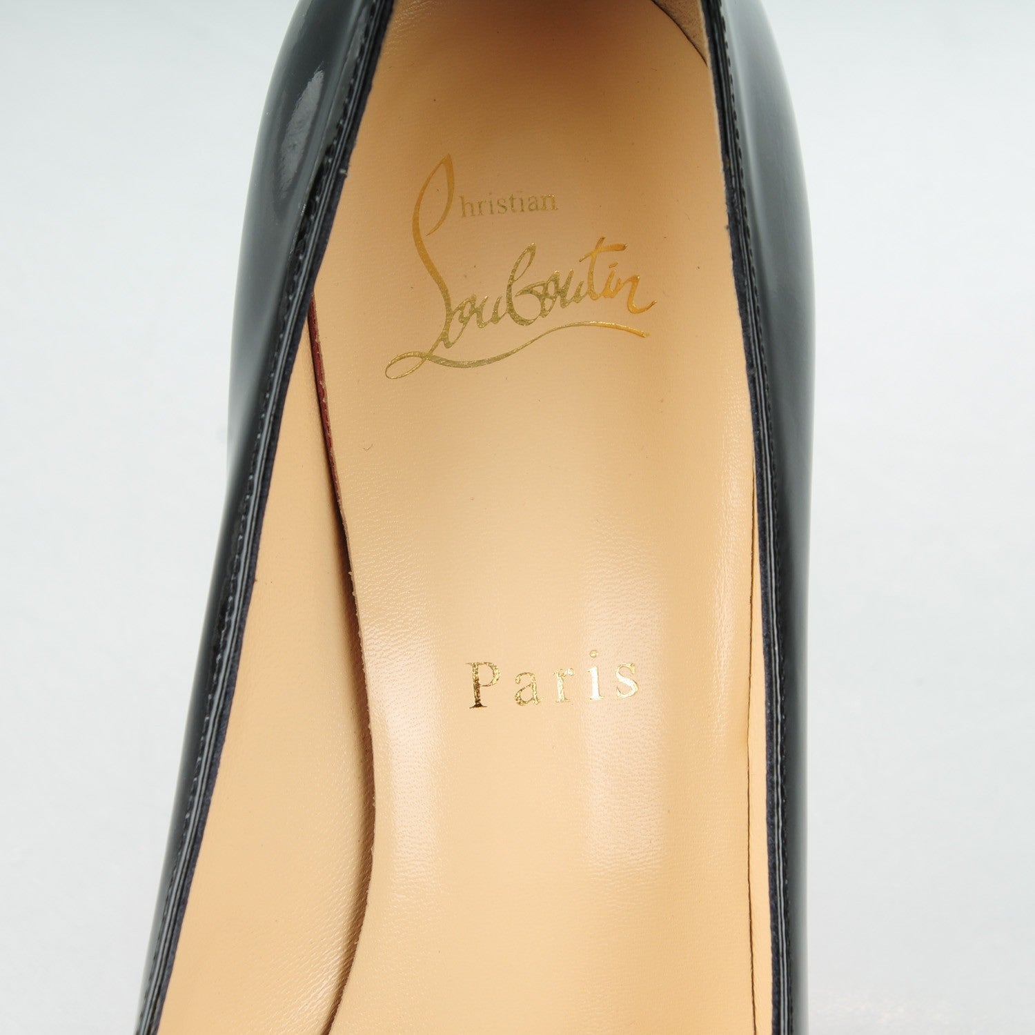 Christian Louboutin Patent Simple 100 Pumps 38.5 Black 7 of 7