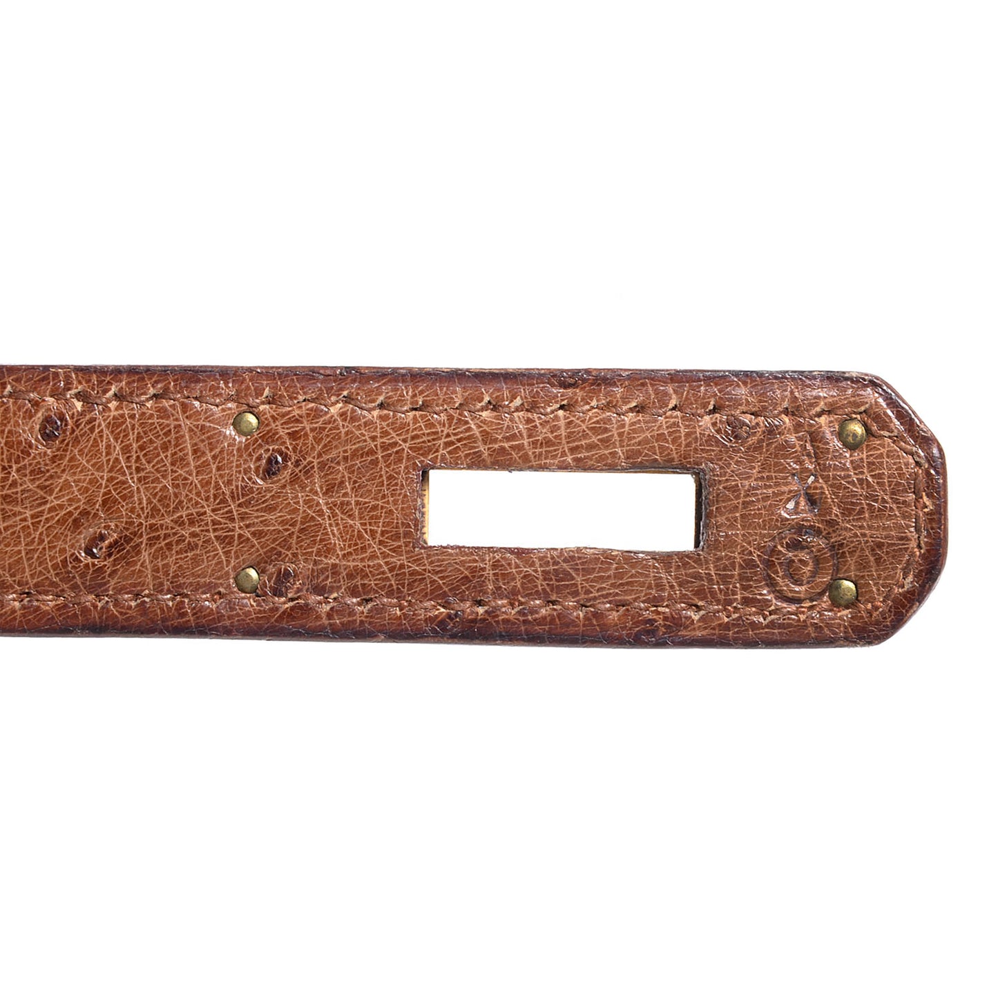 Ostrich Kelly Sellier 32 Gold