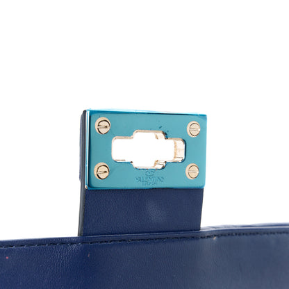 Valentino Garavani Nappa Medium Candystud Top Handle Bag Navy 6 of 11