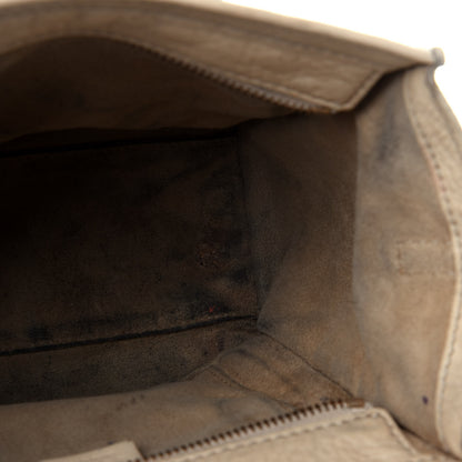 Celine Drummed Calfskin Nano Luggage Dune 10 of 16
