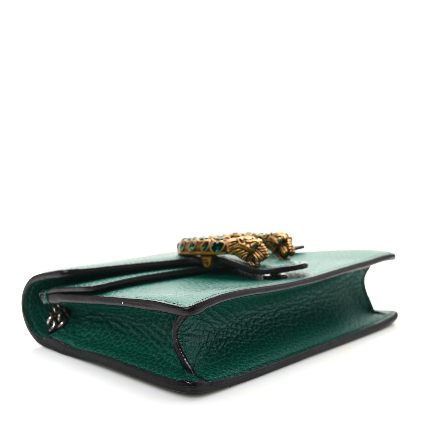 Dollar Calfskin Crystal Super Mini Dionysus Shoulder Bag Emerald