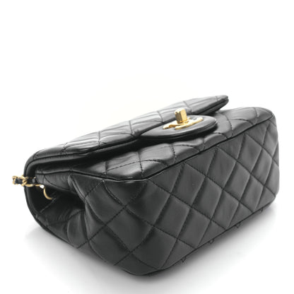 Chanel Lambskin Quilted Mini Pearl Crush Flap Black 7 of 17