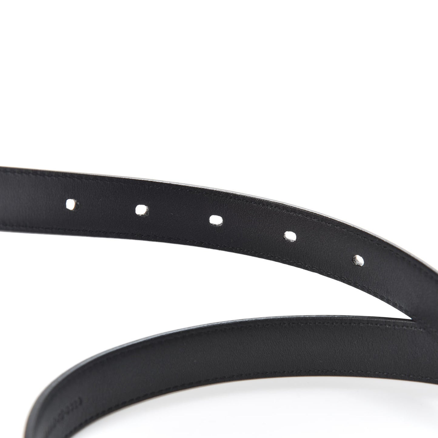 Smooth Calfskin Monogram Square Buckle Belt 75 30 Black