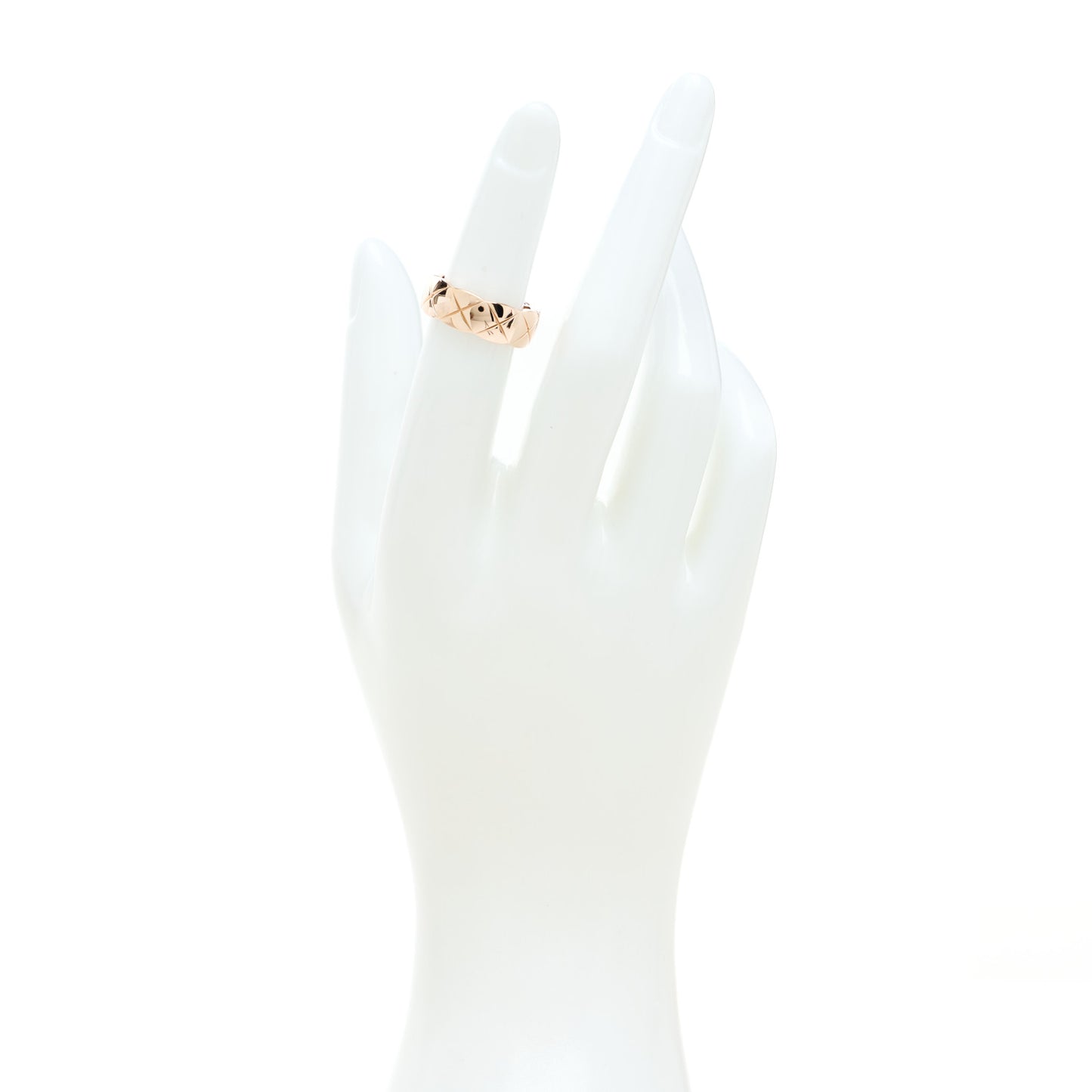 18K Beige Gold Small Coco Crush Ring 48 4.5