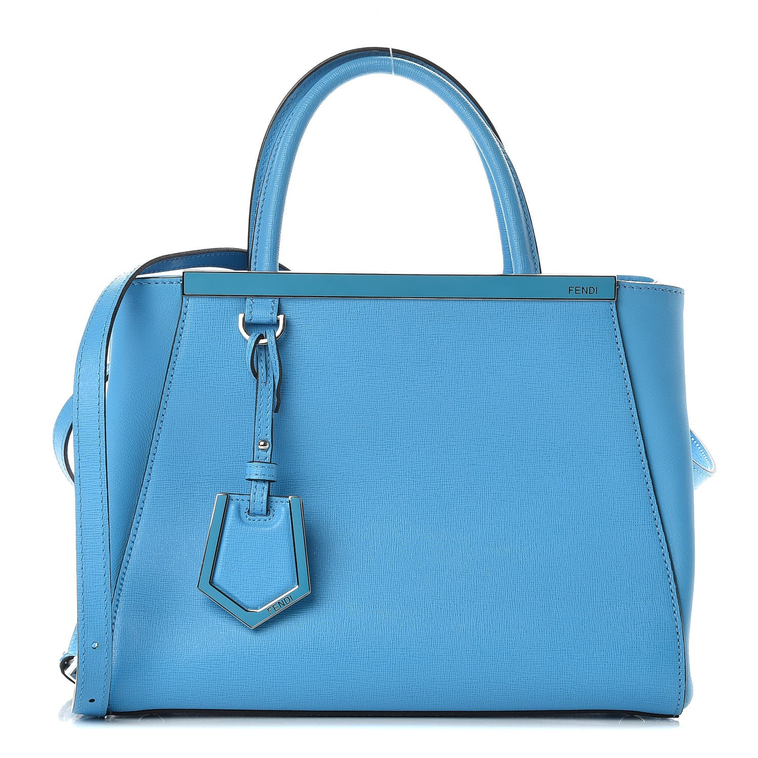 Fendi Vitello Elite Petite 2Jours Tote Maldives 1 of 11