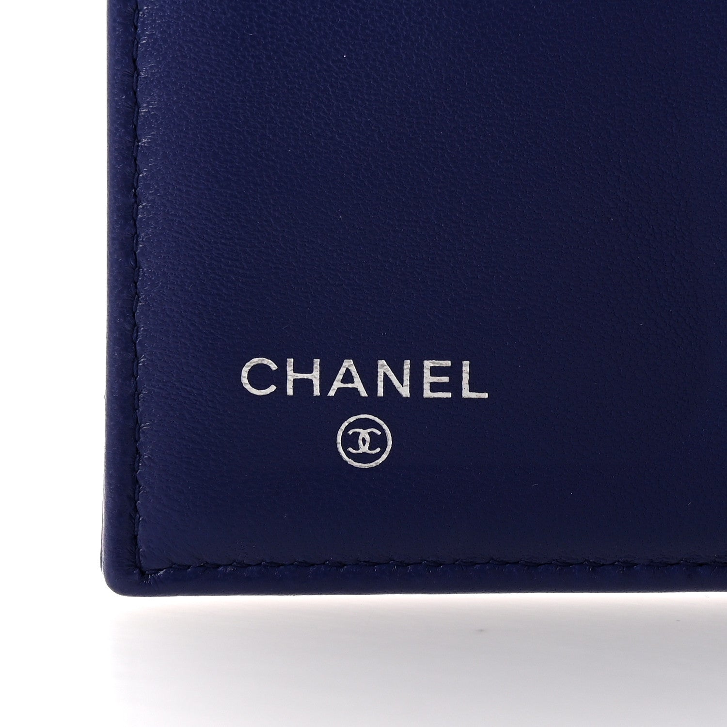 Chanel Lambskin Quilted Large Flap Wallet Blue 6 of 8