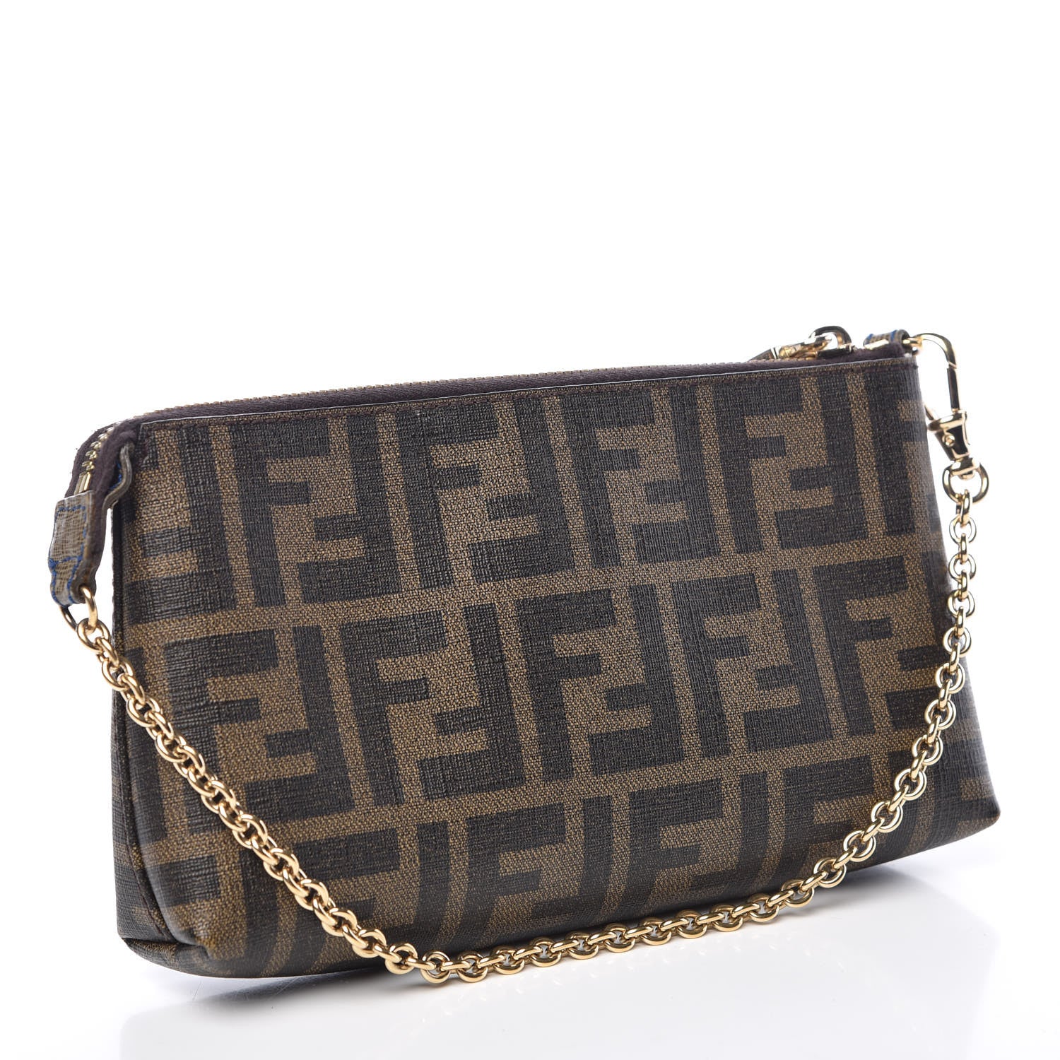 Fendi Zucca Spalmati American Flag Pochette Tobacco 3 of 9