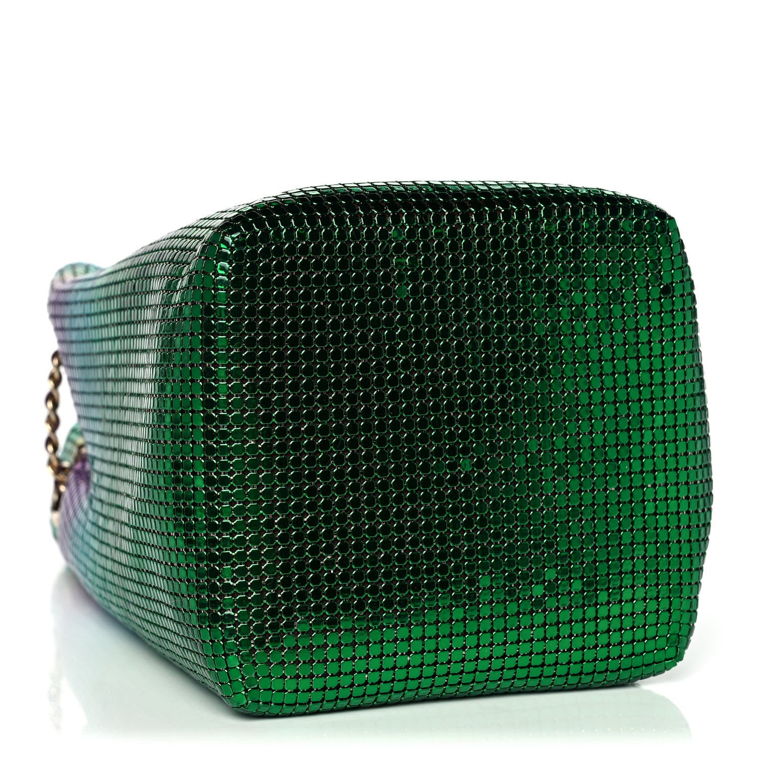 Chanel Faded Metallic Mesh Mini Bucket Bag Multicolor 4 of 10