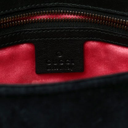 Gucci Velvet Matelasse Medium GG Marmont Shoulder Bag Black 6 of 24