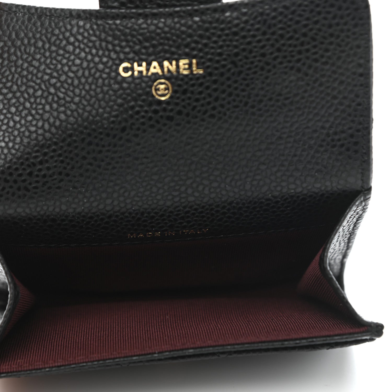 Chanel Caviar Quilted Flap Card Holder Wallet Black 5 of 8
