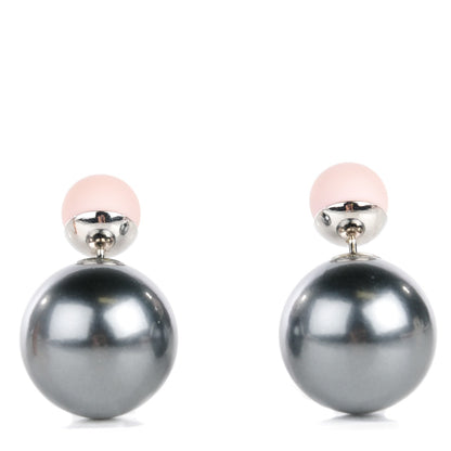 Christian Dior Mise En Dior Tribal Earrings Grey Pink 1 of 5