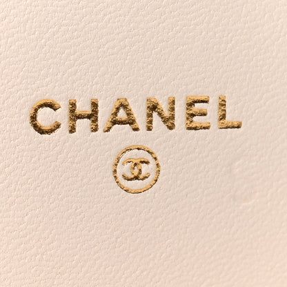 Chanel Lambskin Quilted Book Wallet On Chain WOC Black 6 of 12