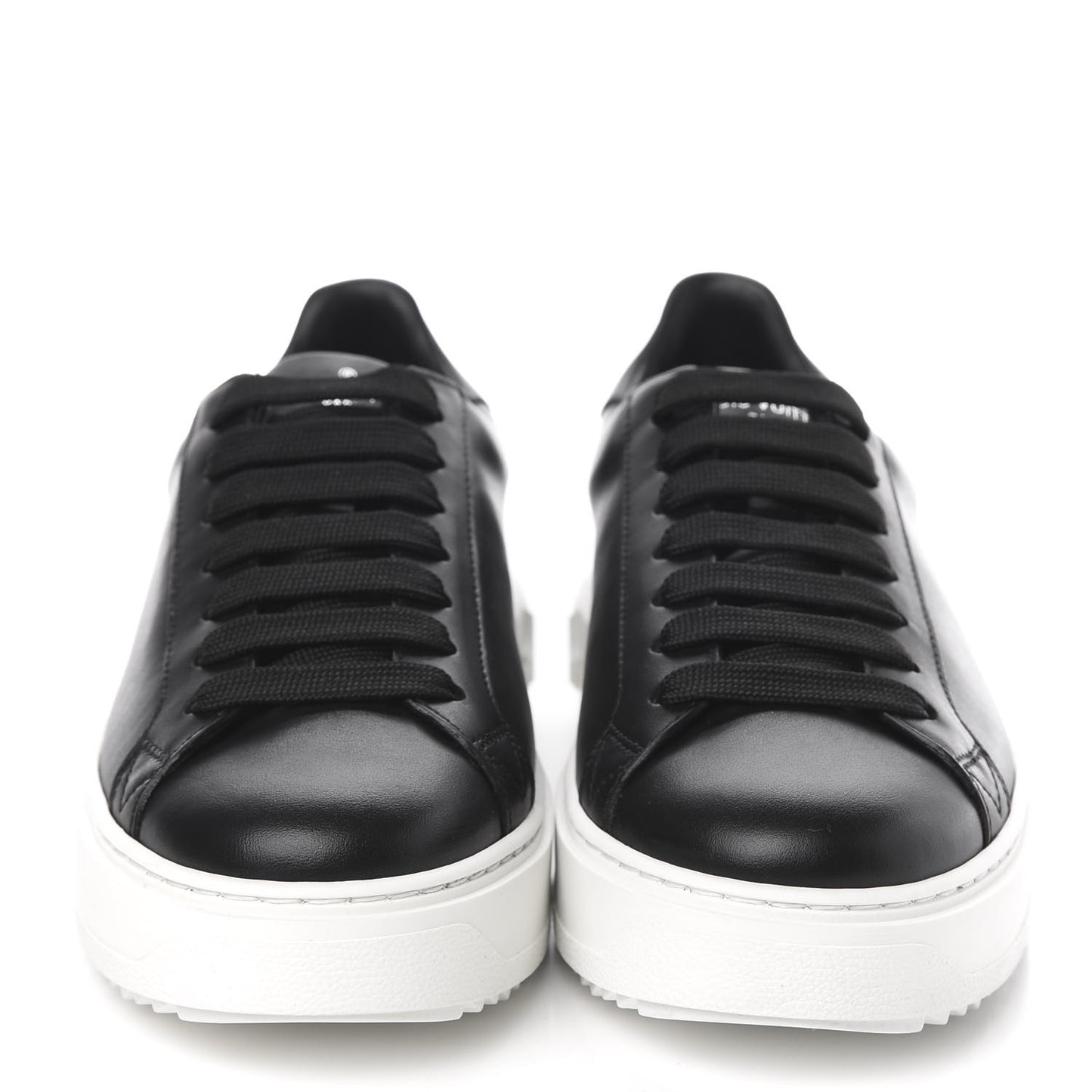 Calfskin Time Out Sneakers 39 Black
