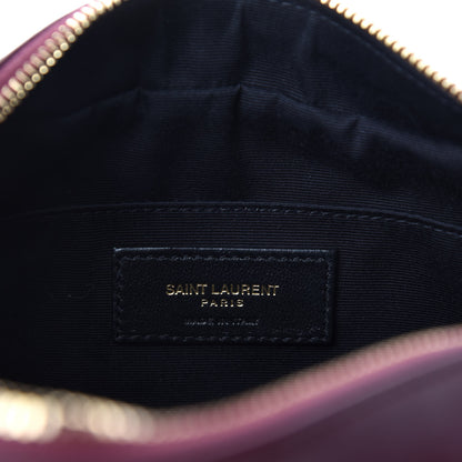 Saint Laurent Calfskin Matelasse Monogram Lou Camera Bag Dark Legion Red 8 of 10