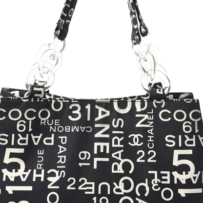 Chanel Canvas 31 Rue Cambon Beach Tote Black 11 of 11