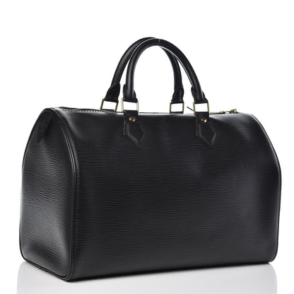 Louis Vuitton Epi Speedy 30 Black 3 of 14