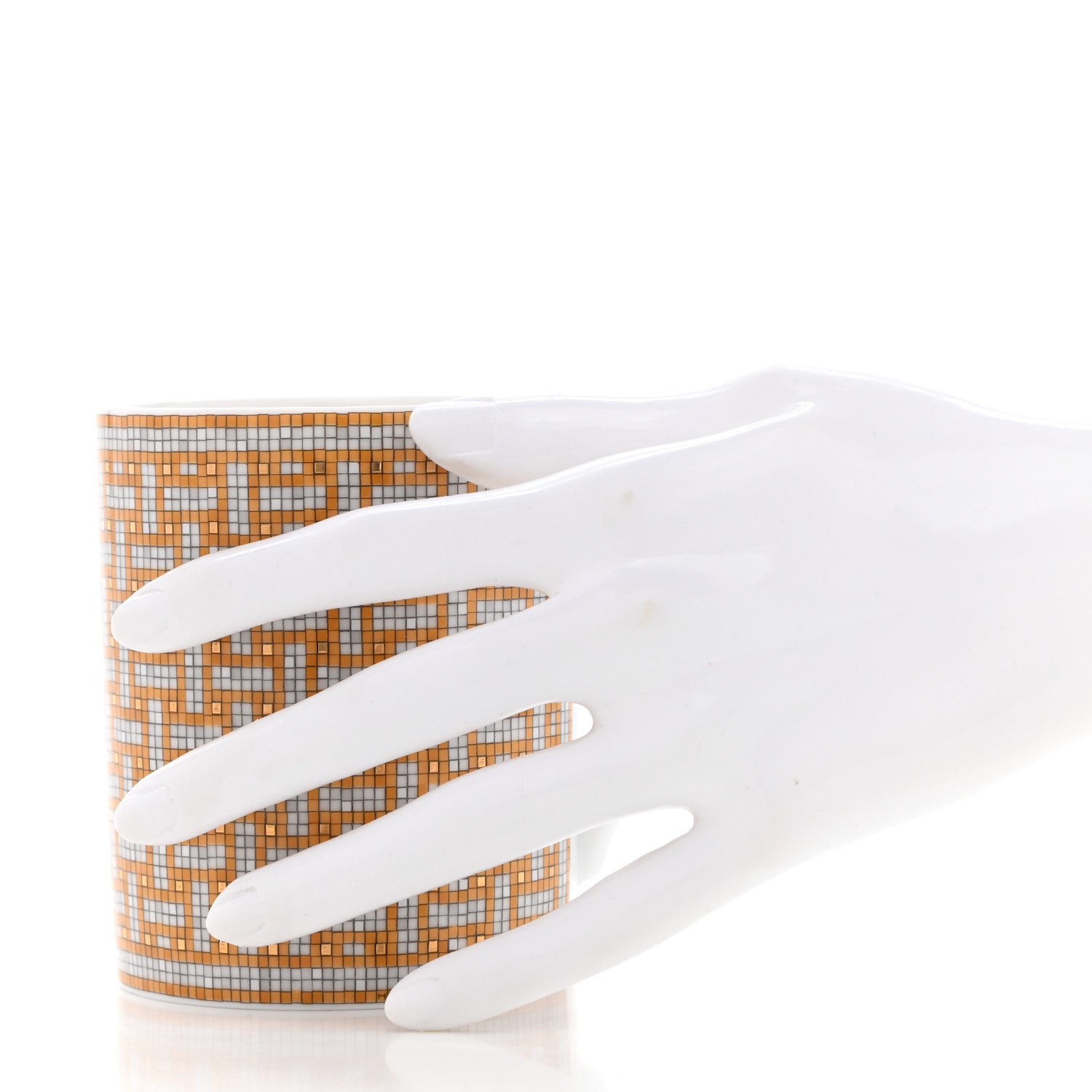 Hermes Porcelain Mosaique au 24 Mug Gold 2 of 8