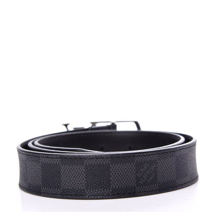 Louis Vuitton Damier Graphite 30mm Neogram LV Belt 85 34 2 of 8