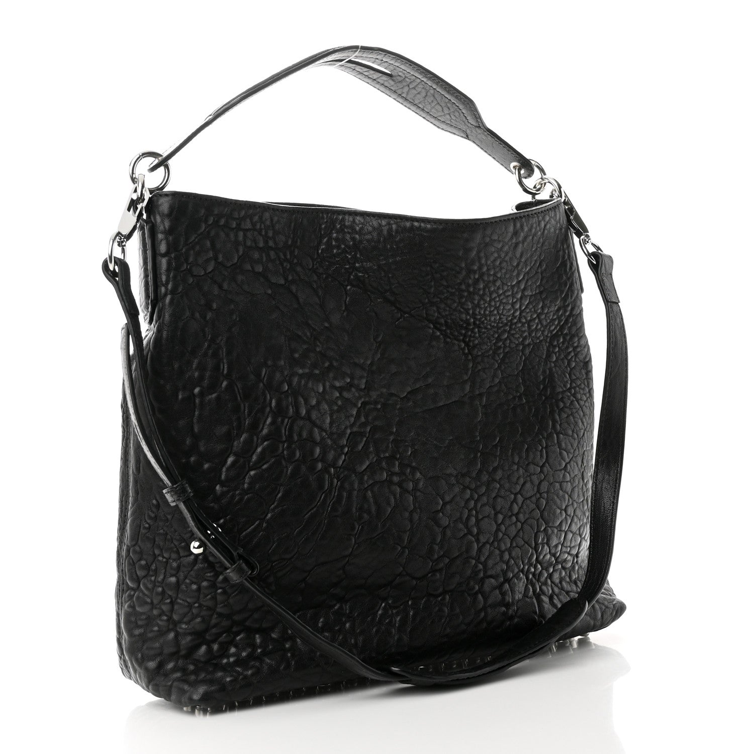 Alexander Wang Pebbled Lambskin Darcy Hobo Black 2 of 9