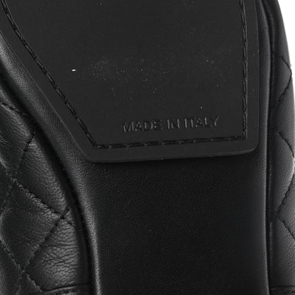 Chanel Lambskin Quilted Cap Toe Slipper With Pouch 37 Black 6 of 9