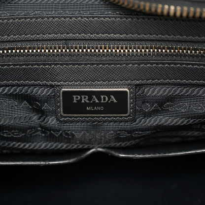 Prada Tessuto Nylon Saffiano Tote Black 6 of 10