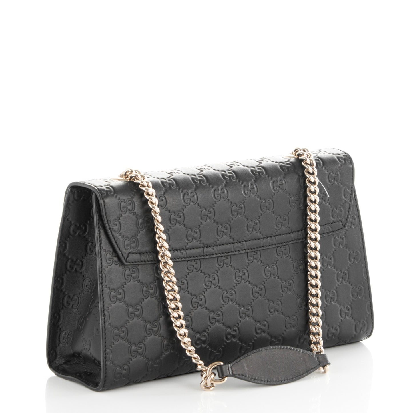 Guccissima Medium Emily Chain Shoulder Bag Black