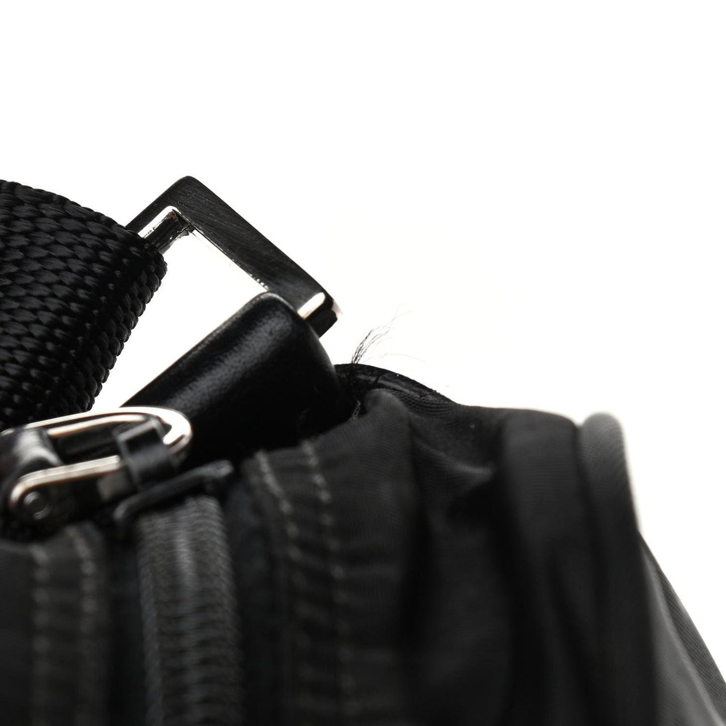 Nylon Tessuto Vela Crossbody Bag Black