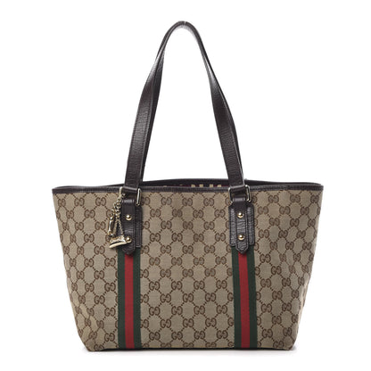 Gucci Monogram Medium Jolicoeur Tote Dark Brown 1 of 15