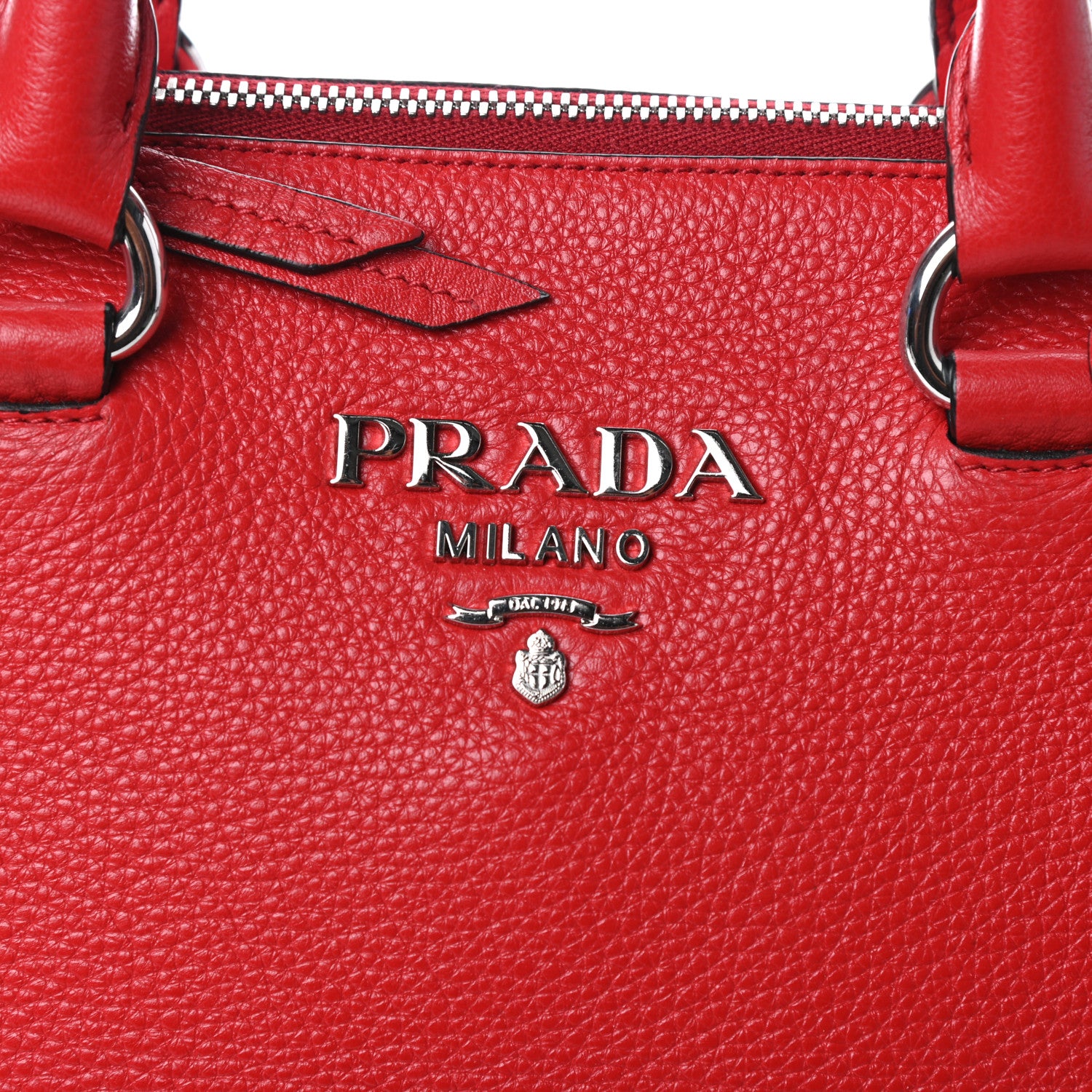 Prada Vitello Phenix Tote Rosso 7 of 9