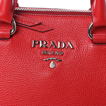 Prada Vitello Phenix Tote Rosso 7 of 9