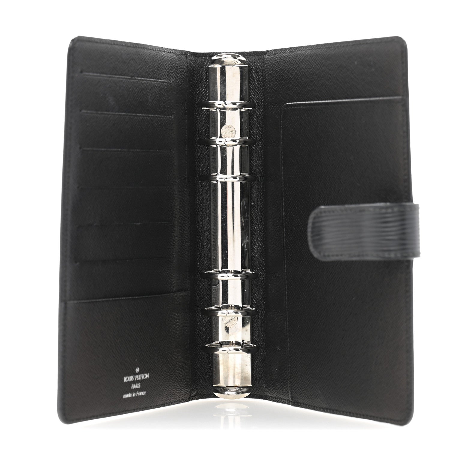 Louis Vuitton Epi Small Ring Agenda Cover Black 5 of 10