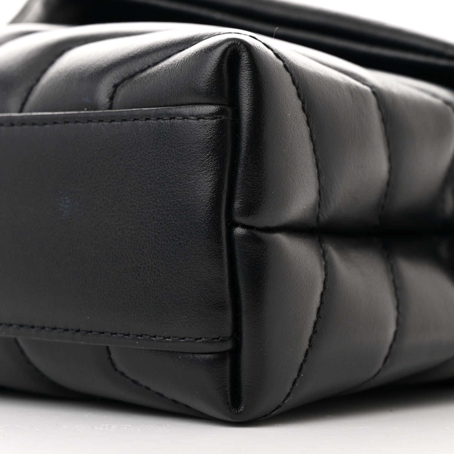 Saint Laurent Calfskin Y Quilted Monogram Toy Loulou Crossbody Bag Black 11 of 12