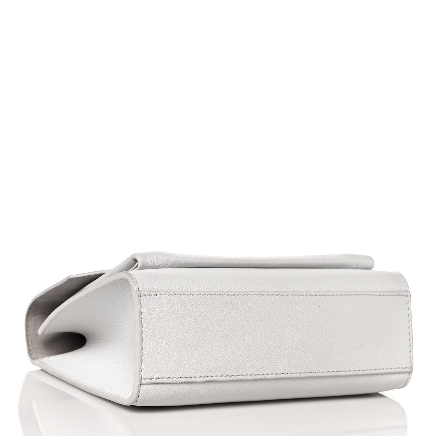 Louis Vuitton Soft Calfskin Mylockme Chain Bag BB White 4 of 16