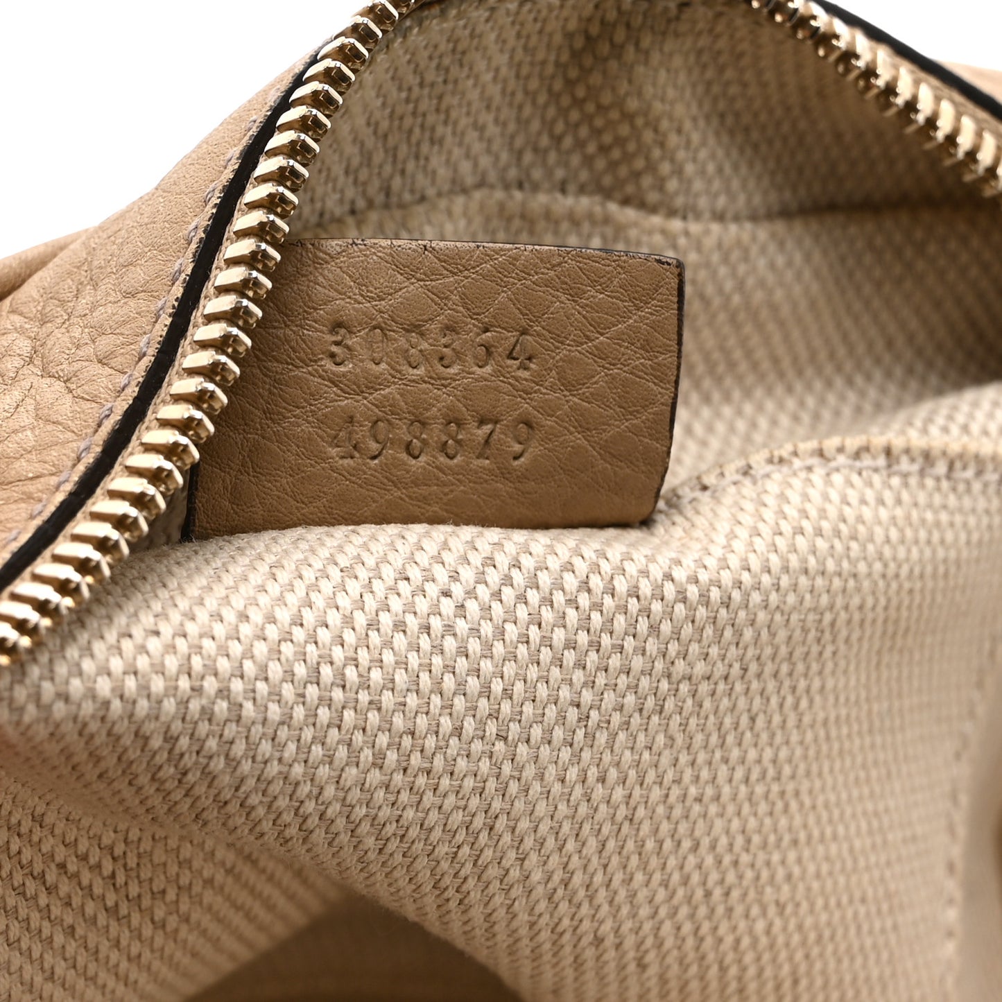 Pebbled Calfskin Small Soho Disco Bag Rose Beige