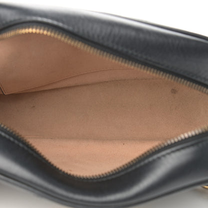 Gucci Calfskin Matelasse Small GG Marmont Chain Shoulder Bag Black 5 of 16