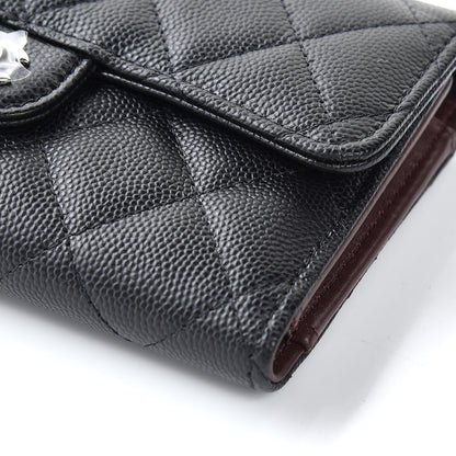 Chanel Caviar Quilted Medium Flap Wallet Black 7 of 10