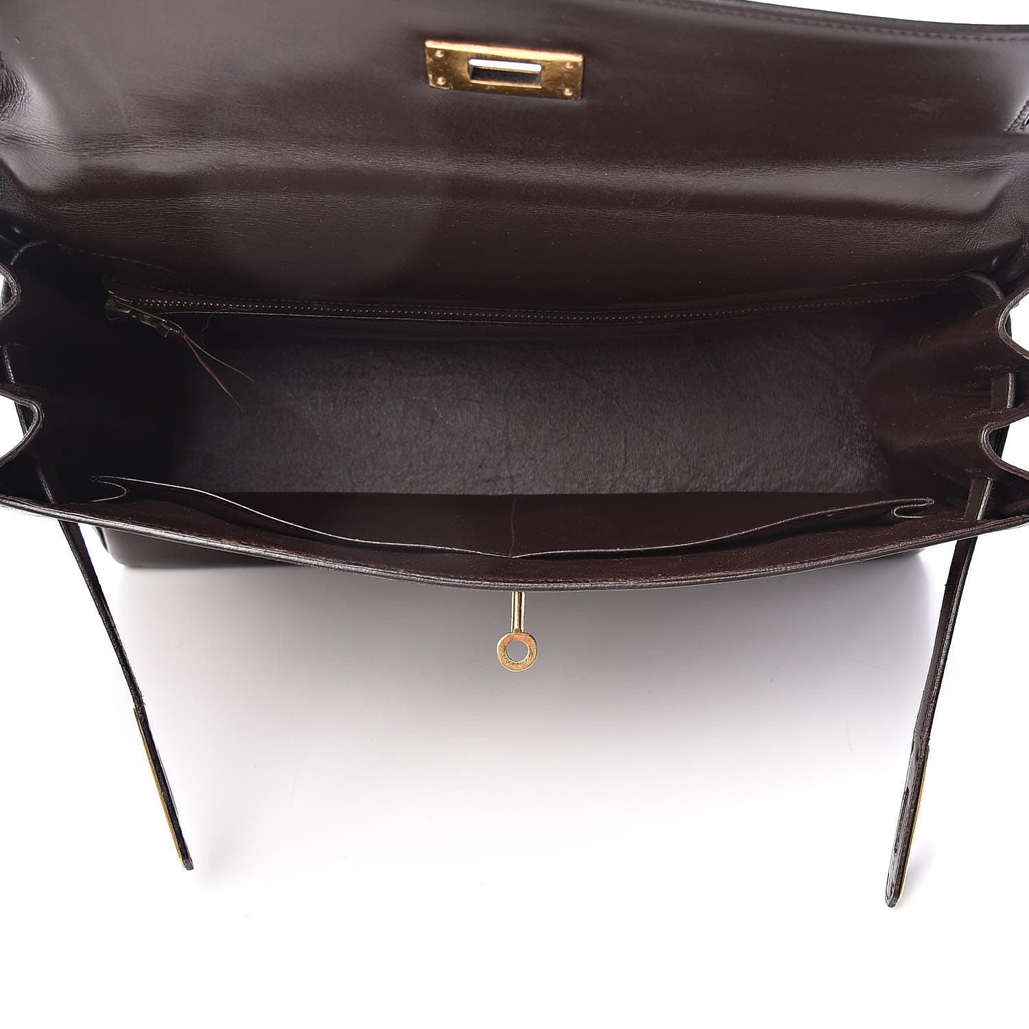 Hermes Box Kelly Retourne 32 Chocolate 5 of 64