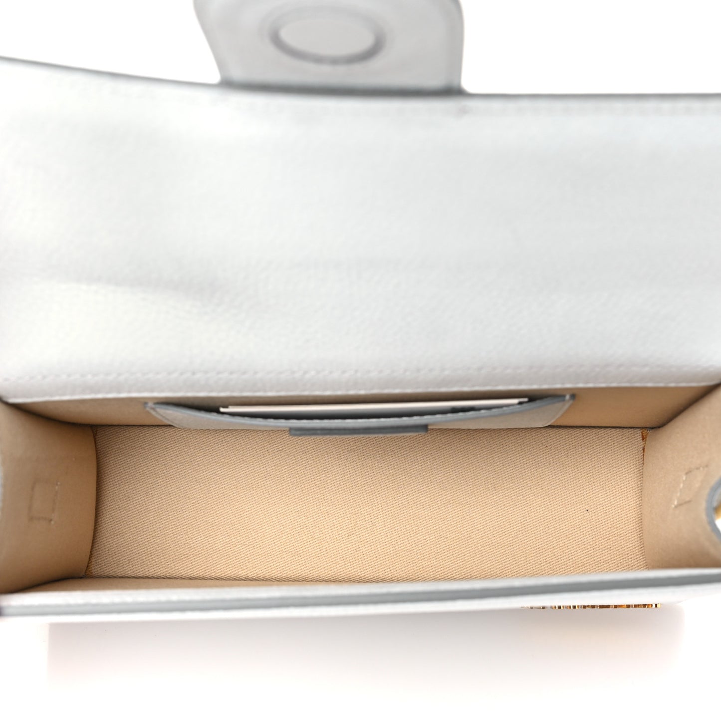 Grained Calfskin Le Grand Bambino Light Grey